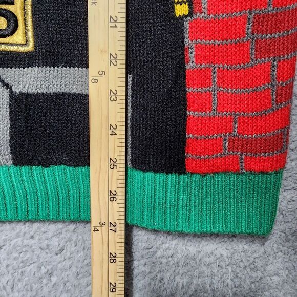 Blizzard Bay Ugly Christmas Sweater T-Rex Dinosaur Door Decor Size Medium - Picture 3 of 5